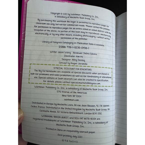 Everything You Need To Ace Pre-Algebra & Algebra 1 In One Big Fat Notebook New - Picture 4 of 6